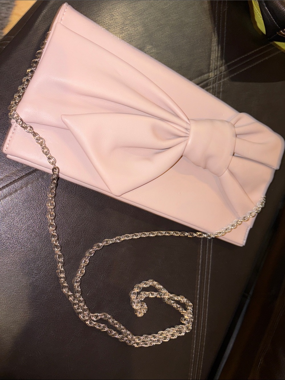 Pink Bow INC Chain Strap Clutch